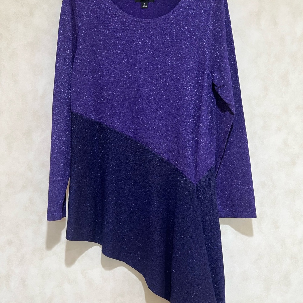 Alfani Purple Asymmetrical Top